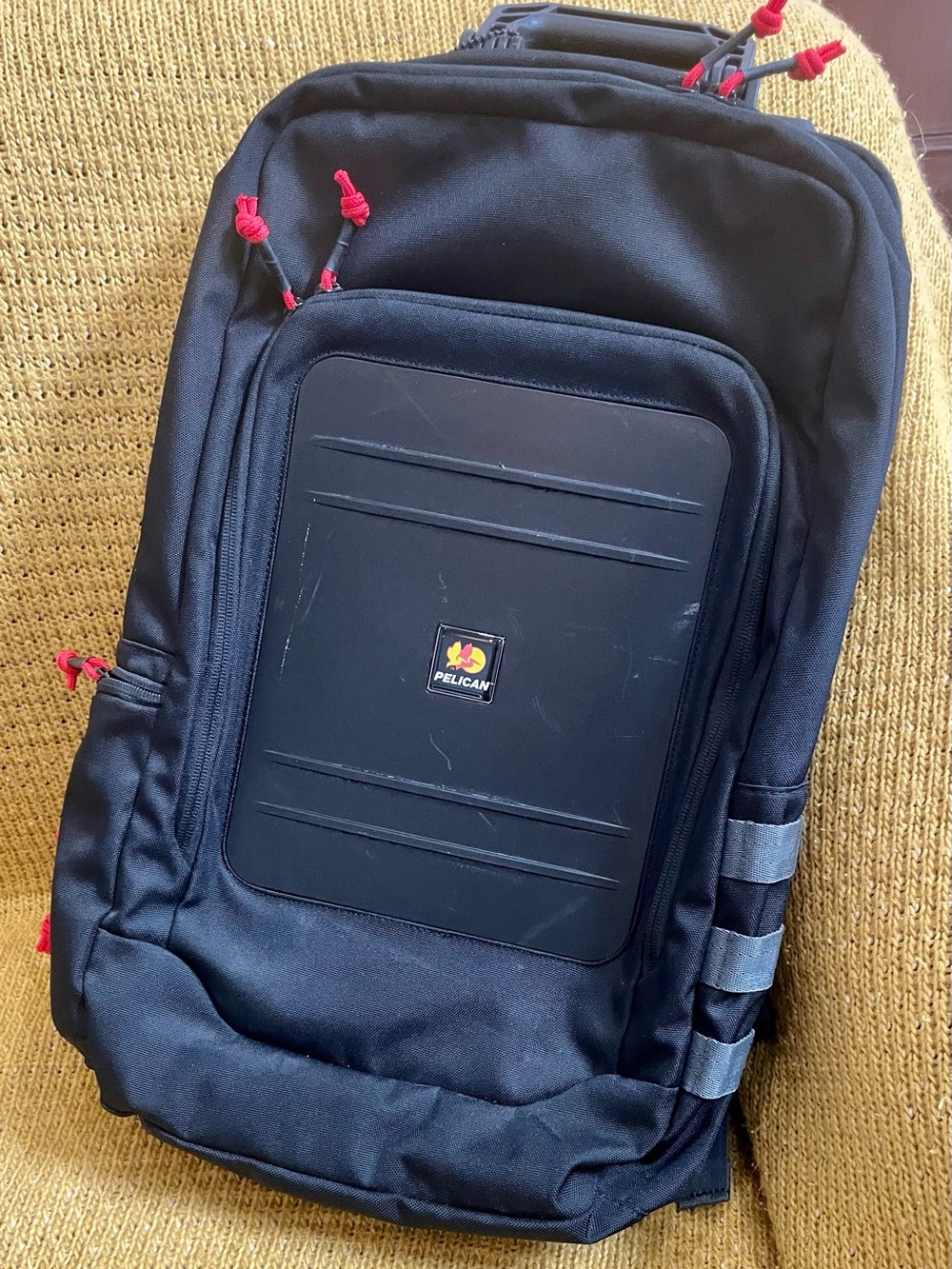 Pelican Black Men's Hard-Front Backpack
